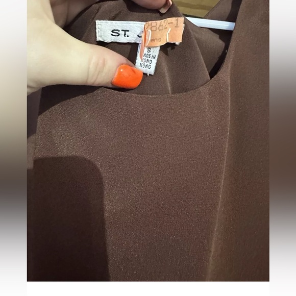 Brown St John’s sleeveless blouse size small - Picture 2 of 2